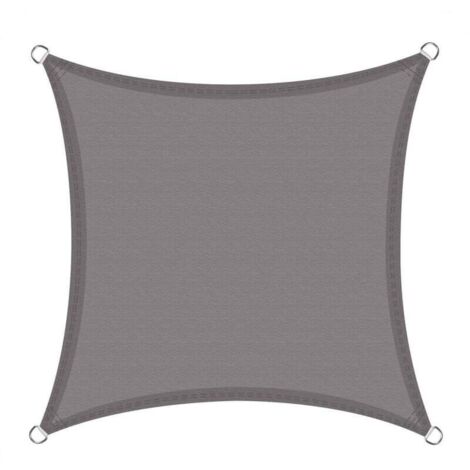 Vela de sombra 3x4 m protección térmica vela de sombra protección solar UV protección solar terraza grafito - gris