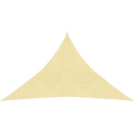 Vela de sombra para sombrilla 160 g/m² 2,5 x 2,5 x 3,5 m HDPE beige 020008952