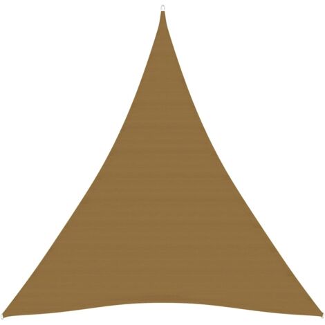 Vela de sombra para sombrilla 160 g/m² HDPE 4 x 5 x 5 m topo 020009326