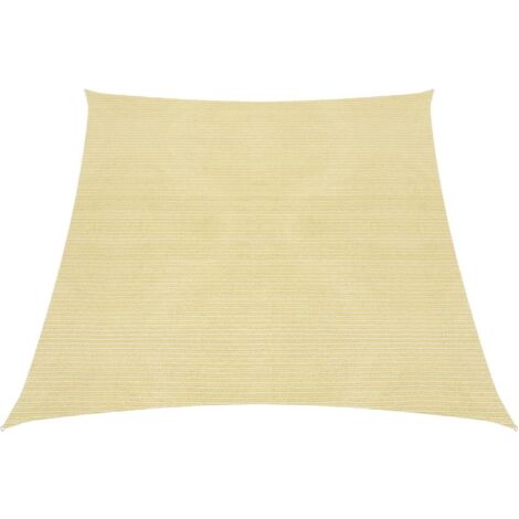 Vela de sombra/parasol 160 g/m² 3/4 x 2 m HDPE beige 020008965