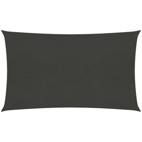 Vela de sombra parasol 160 g/m² antracita 2,5 x 5 m HDPE 020008909