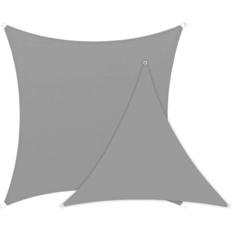 Vela de sombra rectangular 2x4 M gris