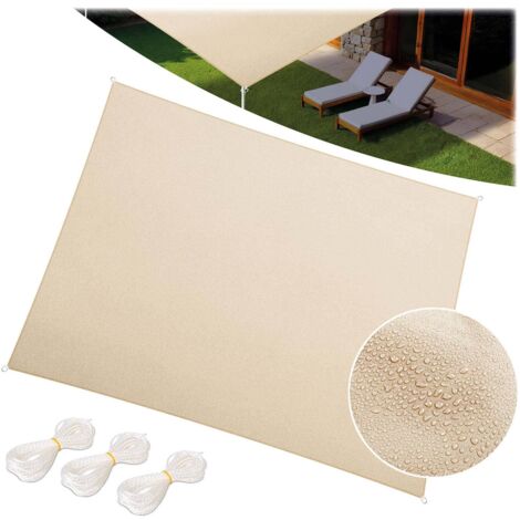 Vela de sombra rectangular 3x4m Plonos PL-885 beige