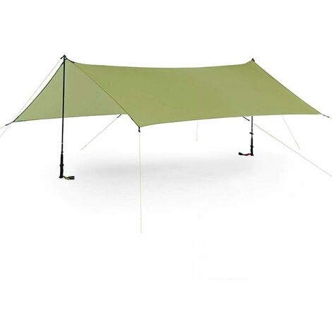 Vela de sombra rectangular de 3x4,5 m resistente al agua, protección UV de velas de sombra, tela Oxford resistente al sol balcón exterior jardín Patio, verde