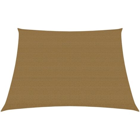 Vela de sombra/sombrilla 160 g/m² 3/4 x 2 m HDPE gris topo 020009309