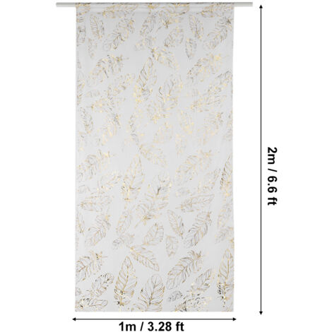 Vela decorativa para ventanas y puertas, color dorado, 1 x 2 m, una pieza.
