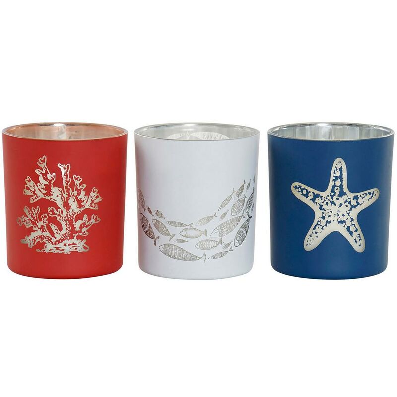 

Vela DKD Home Decor Mediterráneo (3 pcs)