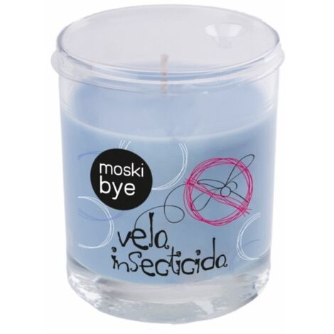 Vela insecticida fin vaso cristal, 125 g