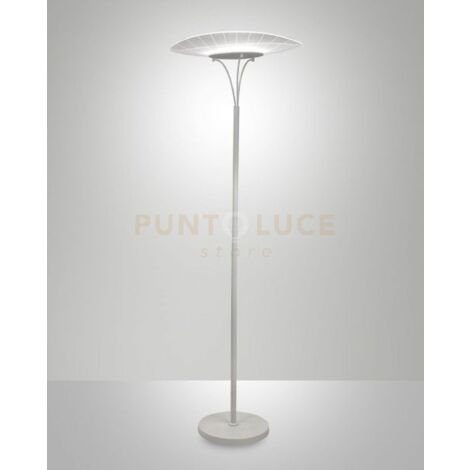 VELA LAMPADA DA TERRA BIANCA A LED 3000K - 24W - 2180 lm DIMMERABILE