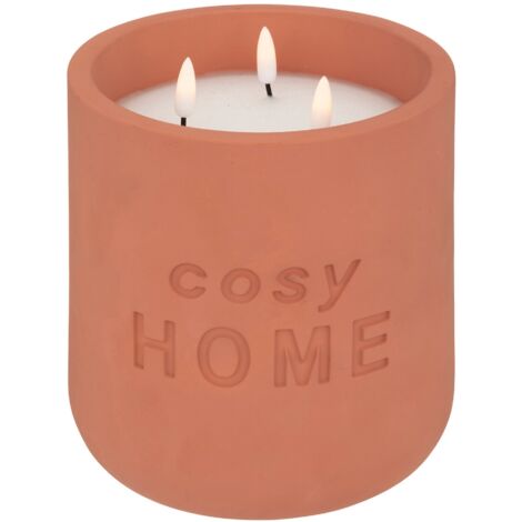 Vela LED "Cosy", rosa terracota, 3,2 kg