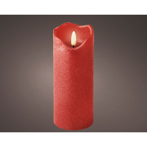 Vela LED de Cera con Mecha Ondulada Superior 17 x 7 cm