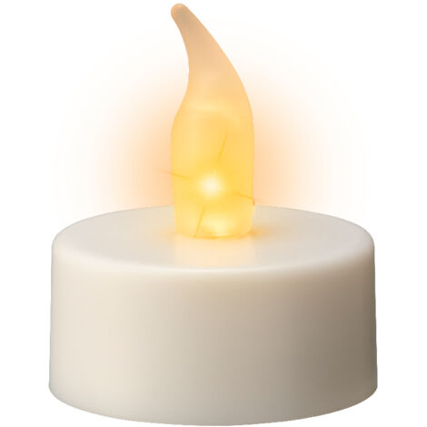 Vela LED efecto llama 3.8x4.6 cm - 6 pz
