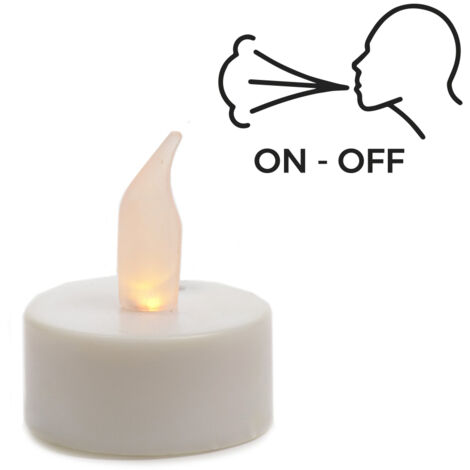 VELA LED FUNCION SOPLAR ON-OFF Ø3,7cm