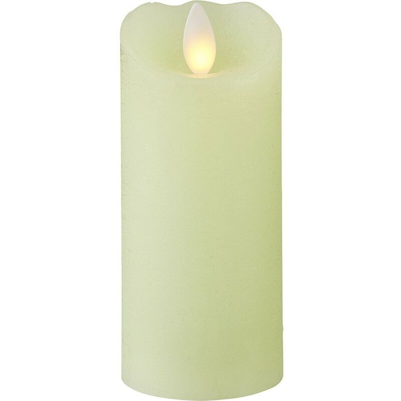 

Vela LED verde pálido 13cm