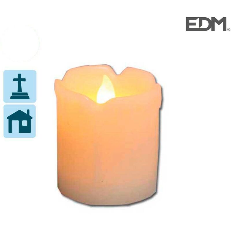 

EDM - Vela luminosa de cera real con led (5,1x7,5cm)