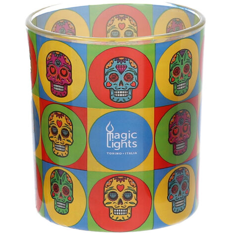 Vela Magic Lights Calavera (7,5 x 8,4 cm)