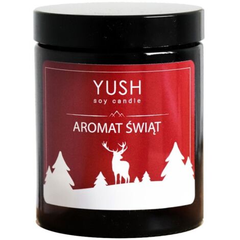 Vela navide帽a de soja Yush con aroma navide帽o natural