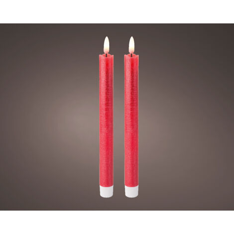 Vela Navideña de Cera para Uso Interior 24.5 cm de Alto x 2.2 cm de Diámetro