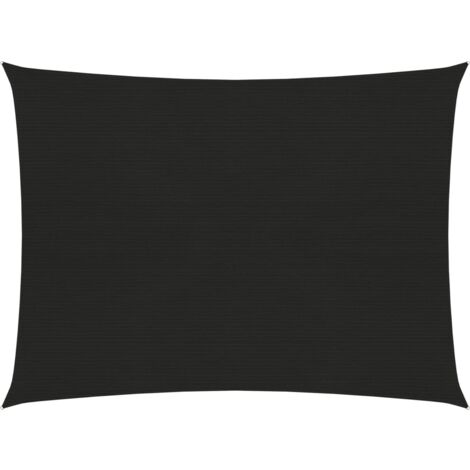 Vela ombreggiante 160 g/m² 3,5 x 4,5 m HDPE nero 020009194