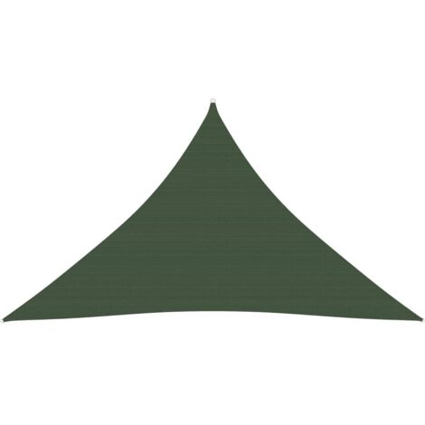 Vela ombreggiante 160 g/m² 4 x 4 x 5,8 m HDPE verde scuro 020009433