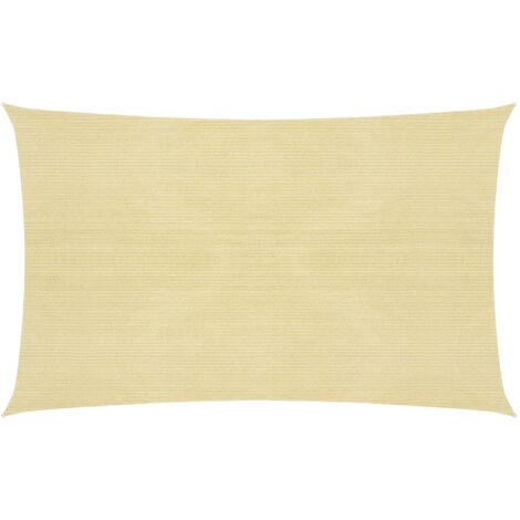 Vela ombreggiante 160 g/m² beige 2,5 x 5 m HDPE 020008957