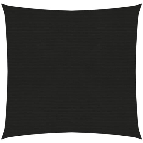 Vela ombreggiante 160 g/m² nera 6 x 6 m HDPE 020009224