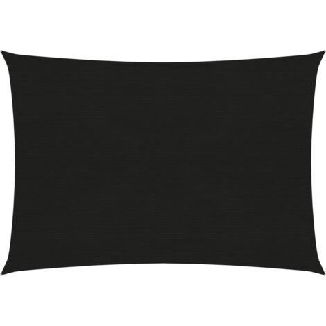 Vela ombreggiante 160 g/m² nero 4 x 5 m HDPE 020009213