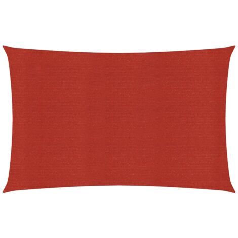 Vela ombreggiante 160 g/m² rossa 3 x 4,5 m HDPE 020009269
