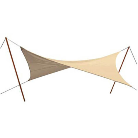 VELA OMBREGGIANTE QUADRA STARS - PE ECRU GR/MQ 180 MT 3,6X3,6 + POLIECO  - 1 pezzo