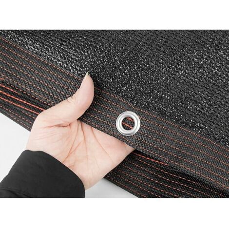 Vela ombreggiante, rete ombreggiante traforata per orto, serra, pergola, patio, resistente ai raggi UV, antivento, rete di protezione solare UPF 50+ con occhielli, copertura per terrazza, giardino, au
