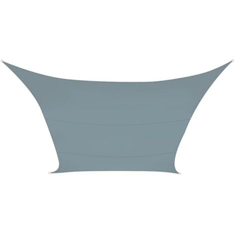Vela ombreggiante - rettangolare - 2 x 3 m - colore grigio ardesia chiaro