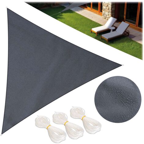 Vela ombreggiante triangolare 7m2 Plonos PL-886 grigio