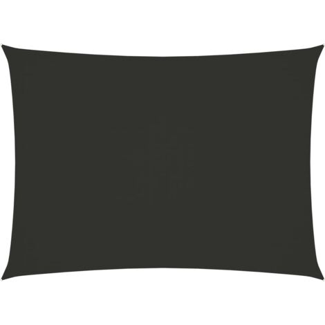 Vela parasol sombrilla rectangular tela Oxford 2 x 3,5 m antracita 020009601