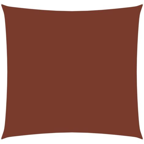 Vela Parasole in Tela Oxford Quadrata 4,5x4,5 m Terracotta
