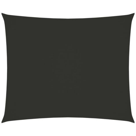 Vela parasole in tessuto oxford rettangolare 5 x 6 m antracite 020009714
