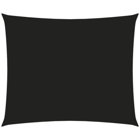 Vela parasole in tessuto oxford rettangolare 6 x 7 m nero 020009738