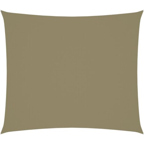 Vela parasole parasole rettangolare in tessuto oxford 2 x 2,5 m beige 020009588
