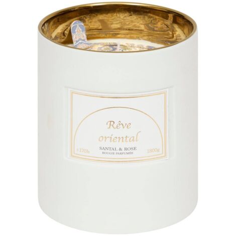 Vela perfumada blanca Lucia 1800g - Atmosphera créateur d'intérieur