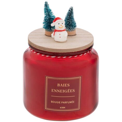 Vela perfumada con tapa decorada 330 g surtida - Feeric lights & christmas