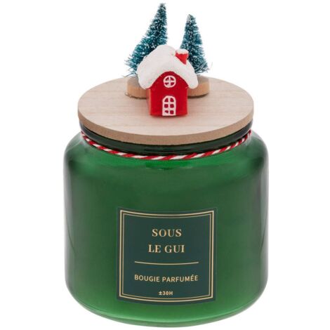 Vela perfumada con tapa decorada 330 g surtida - Feeric lights & christmas