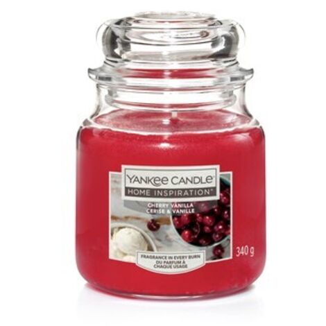 Vela perfumada con vainilla y cereza de Yankee Candle Home Inspiration