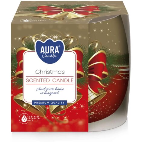 Vela perfumada decorativa NAVIDAD en vaso como regalo