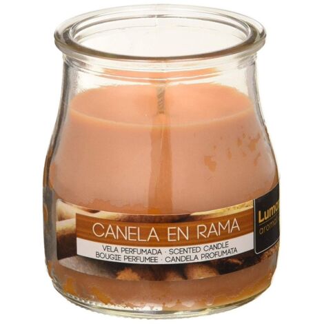 VELA PERFUMADA LUMAR CANELA 100 GRS 7X6 CM (VASO YOGURT)