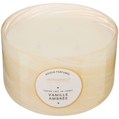 Vela perfumada Wavy Amber Vanilla 540g - Atmosphera créateur d'intérieur