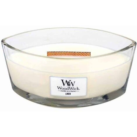 Vela Perfumada Woodwick Core Ellipse Linen