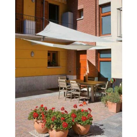 Vela quadrata in poliestere resinato 180gr ecru' 3x3 mt