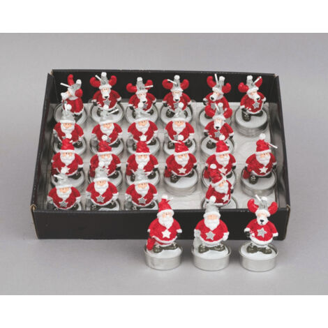 Vela Santa 7,5 cm Col. Adornos navideños surtidos