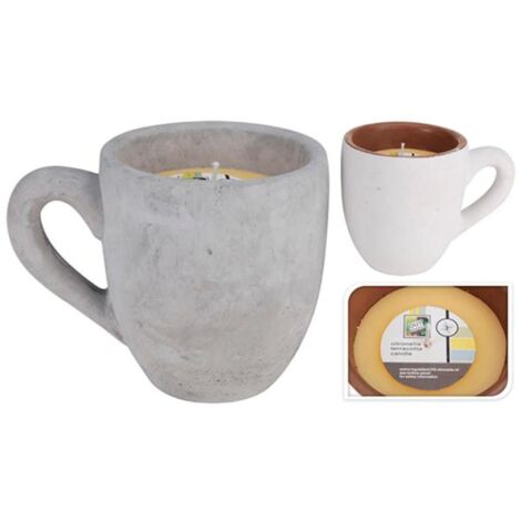 VELA TAZA CON CITRONELA