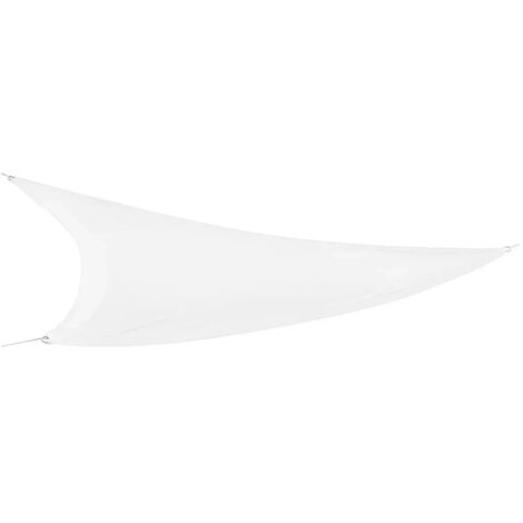 Vela Triangolare 5x5 m Bianco Idrorepellente Ombreggiante da Esterno