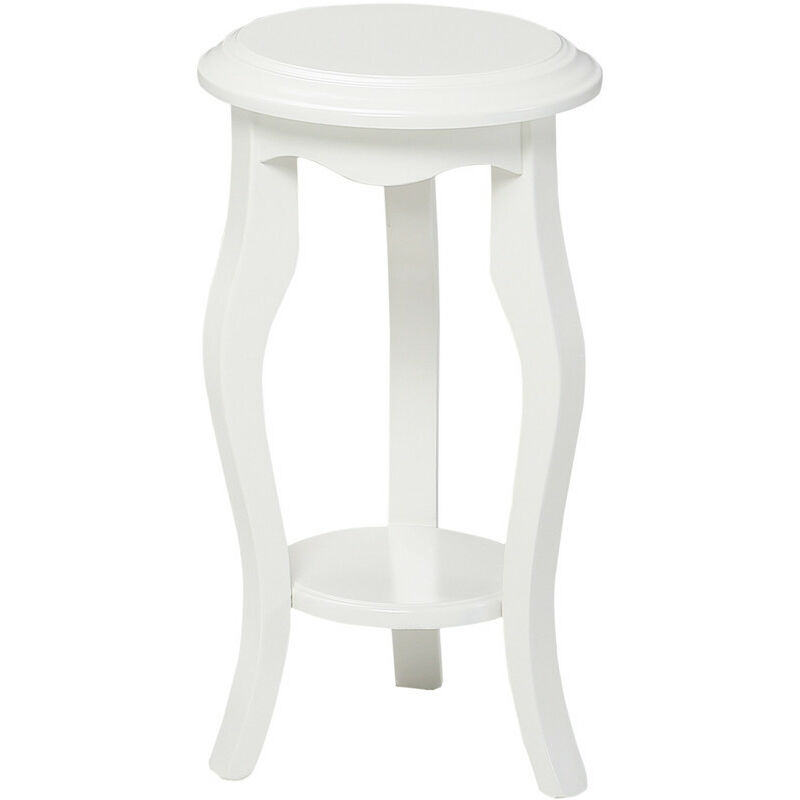 

Velador, Pedestal, velador, expositor, Mesa mueble auxiliar, Soporte pie, Expositor, Mesa ALTO 52 ANCHO 30 COLOR blanco - blanco